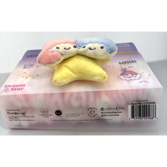 The Crème Shop x Little Twin Stars 3D Teddy Headyband Plush Spa Hair Accessory - Picture 5 of 5